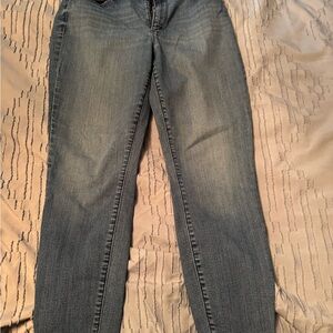 LOFT Women's Straight Leg Blue Jeans